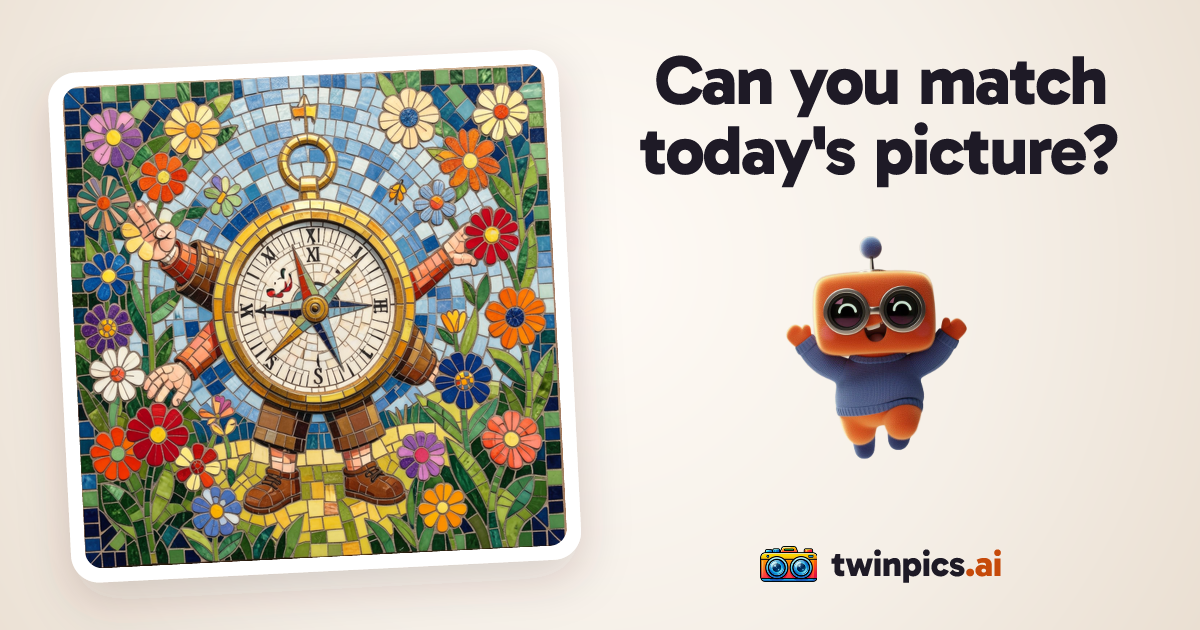 Screenshot of Twin Pics, A daily prompt-writing game that teaches kids AI literacy